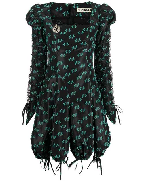 Chopova Lowena Drawstring-hem Embroidered Dress