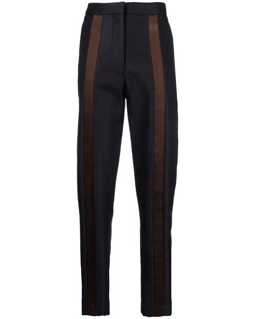 EFTYCHIA Two-tone Tapered Trousers