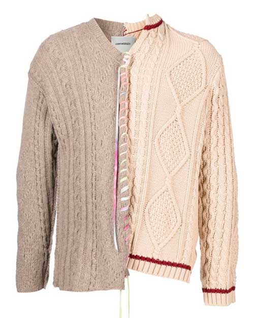 Liam Hodges Cable-knit Symmetric Knitted Jumper