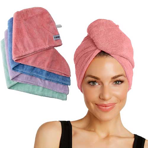 TURBIE TWIST Microfiber Hair Towel Wrap