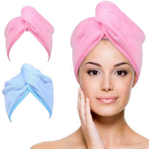YOULERTEX Microfiber Hair Towel Wrap