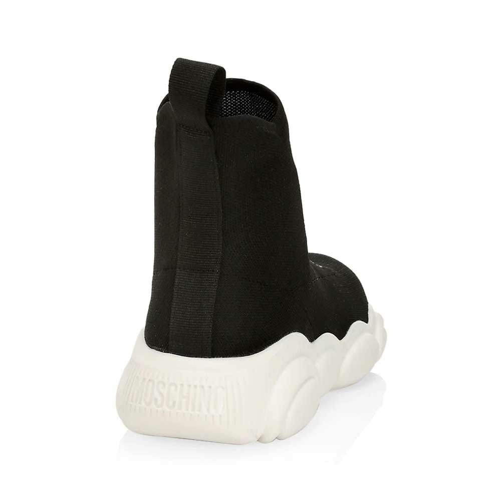 Moschino Logo Knit Sock Sneakers