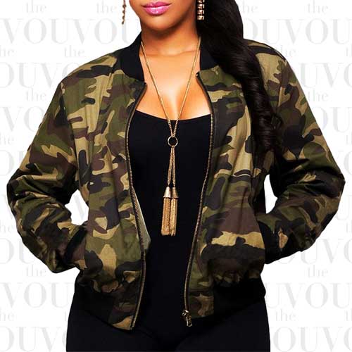 Women's Casual Camouflage Jacket Japanese fashion trend