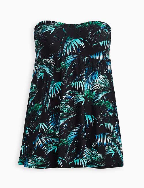 Torrid Palms Print Swim Dress