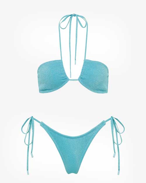TRIANGL Aster Baby Blue Sparkle Swimsuit