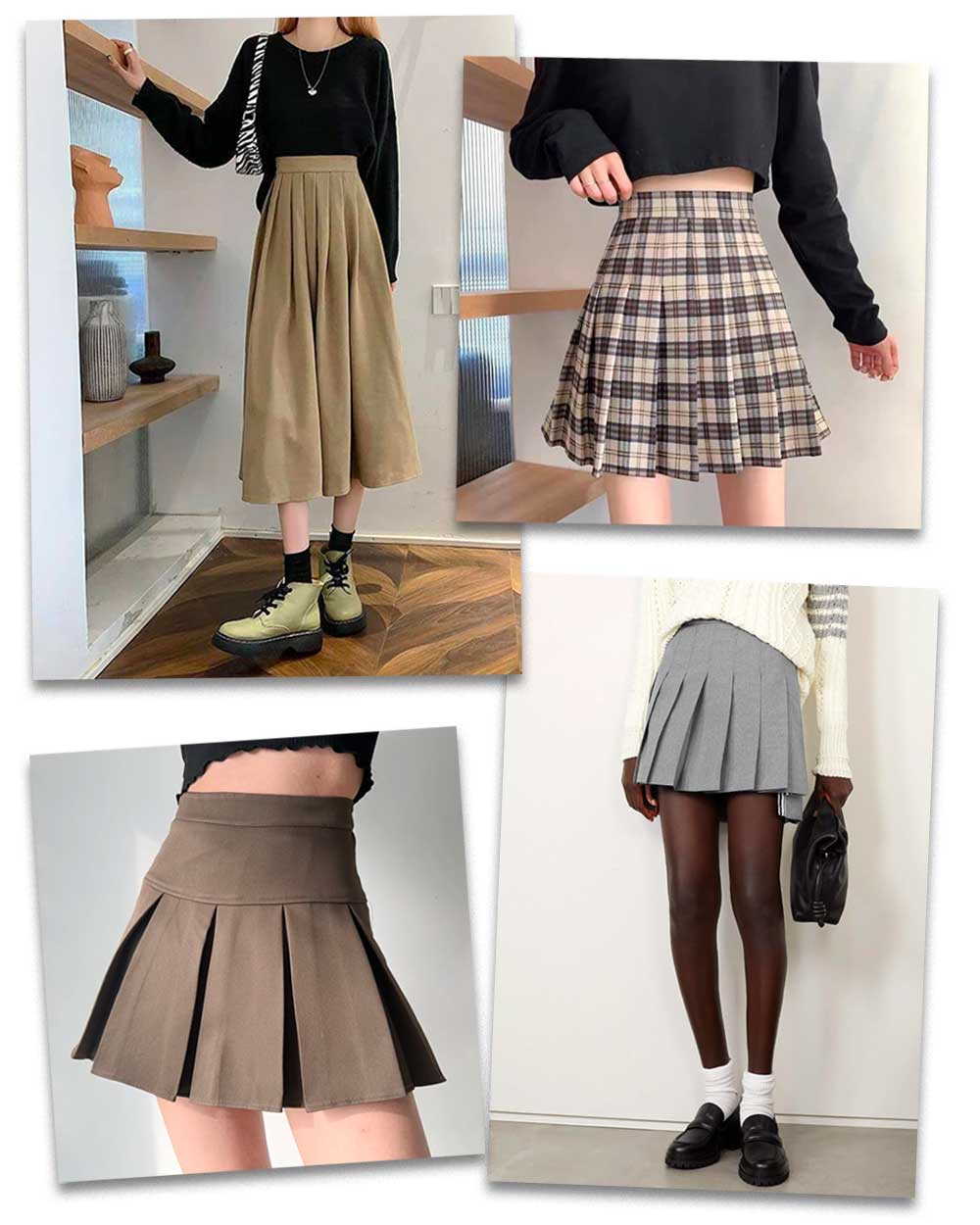 Light Academia Pleated Skirt