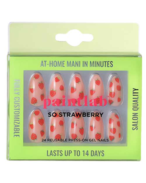 So Strawberry Press-on Nails