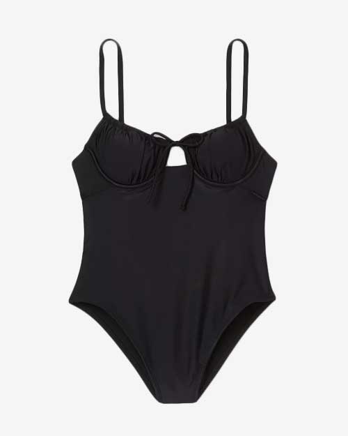 Target Shirred Underwire One Piece Swimsuit