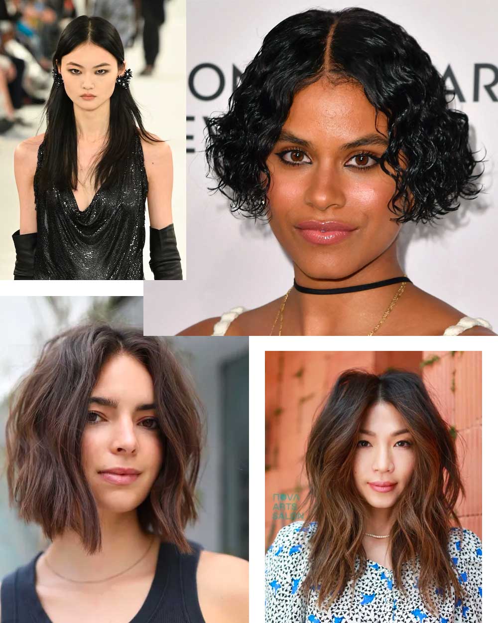 Middle Part Hair Beauty Trends
