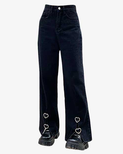 Emo Aesthetic Flare Jeans