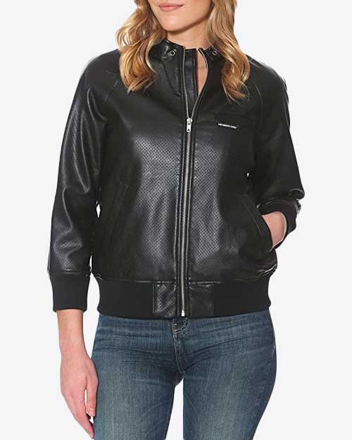 Members Only Iconic Women's Leather Jacket