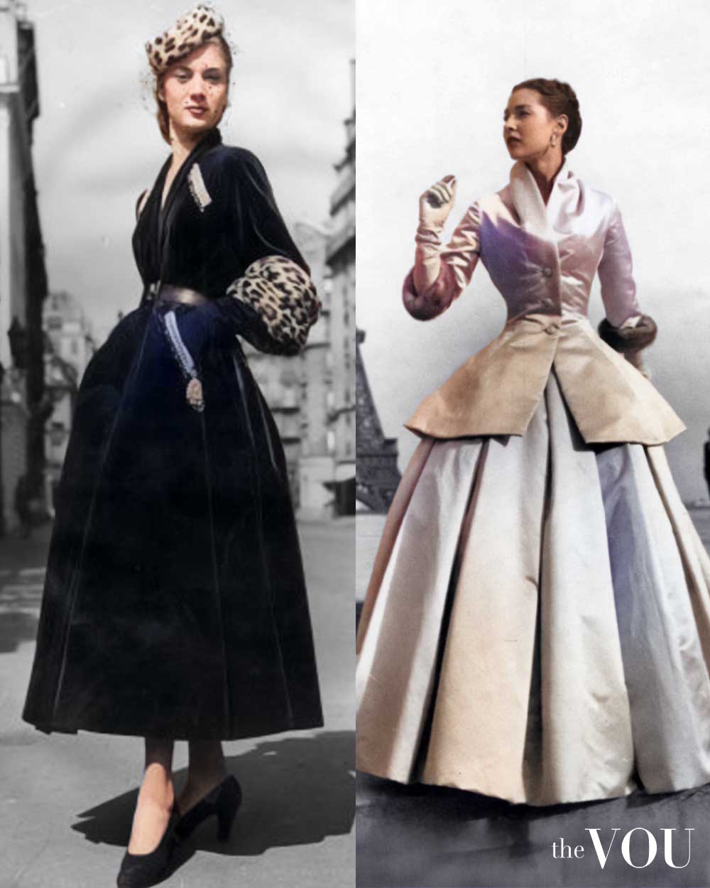 The New Look in the 1940s fashion