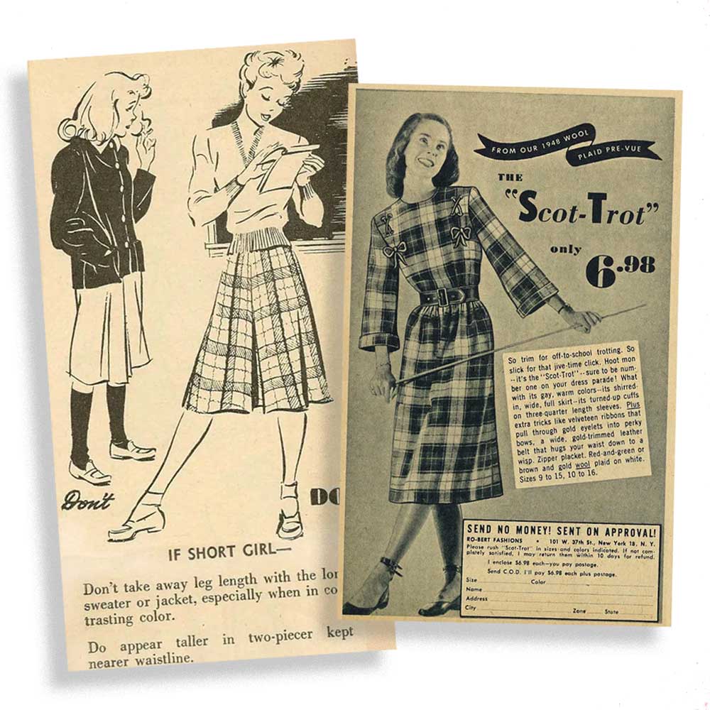 Tweeds and Plaids in the 1940s