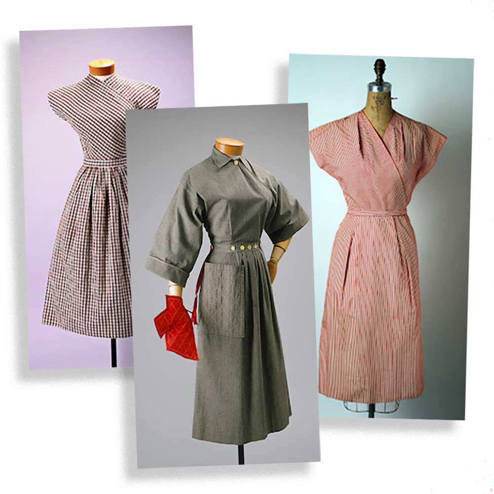Pop-over Dresses in the 1940s Fashion