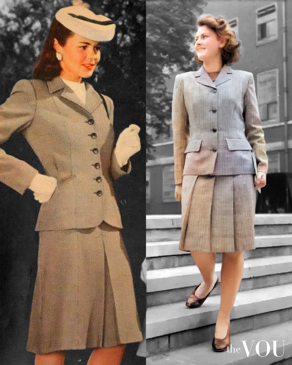 The Utility Suits in the 1940s fashion
