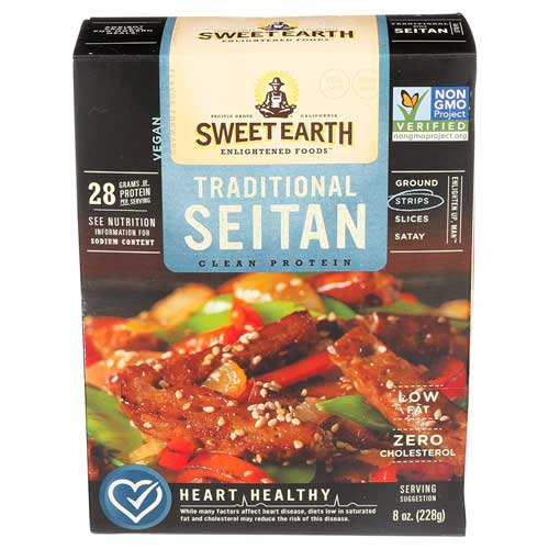 Sweet Earth Seitan Traditional Strips 8 oz