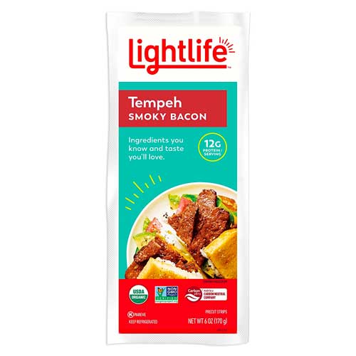 Lightlife, Organic Fakin' Bacon Smoky Tempeh Strips, 6oz