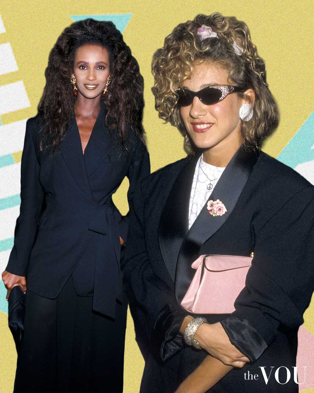 Iman and Sarah Jessica Parker wearing statement jewelry of the 80s that is coming back now
