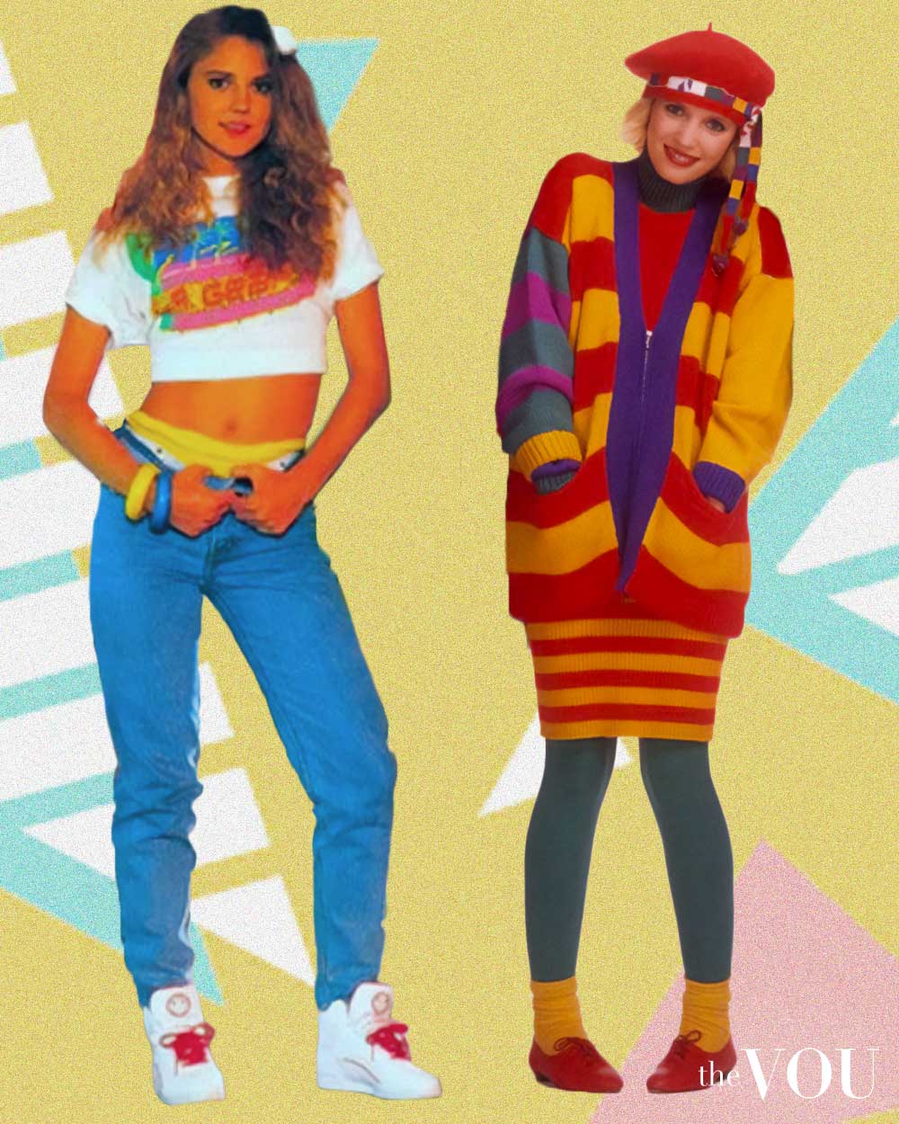 Bold colors and prints of the 80s fashion are coming back