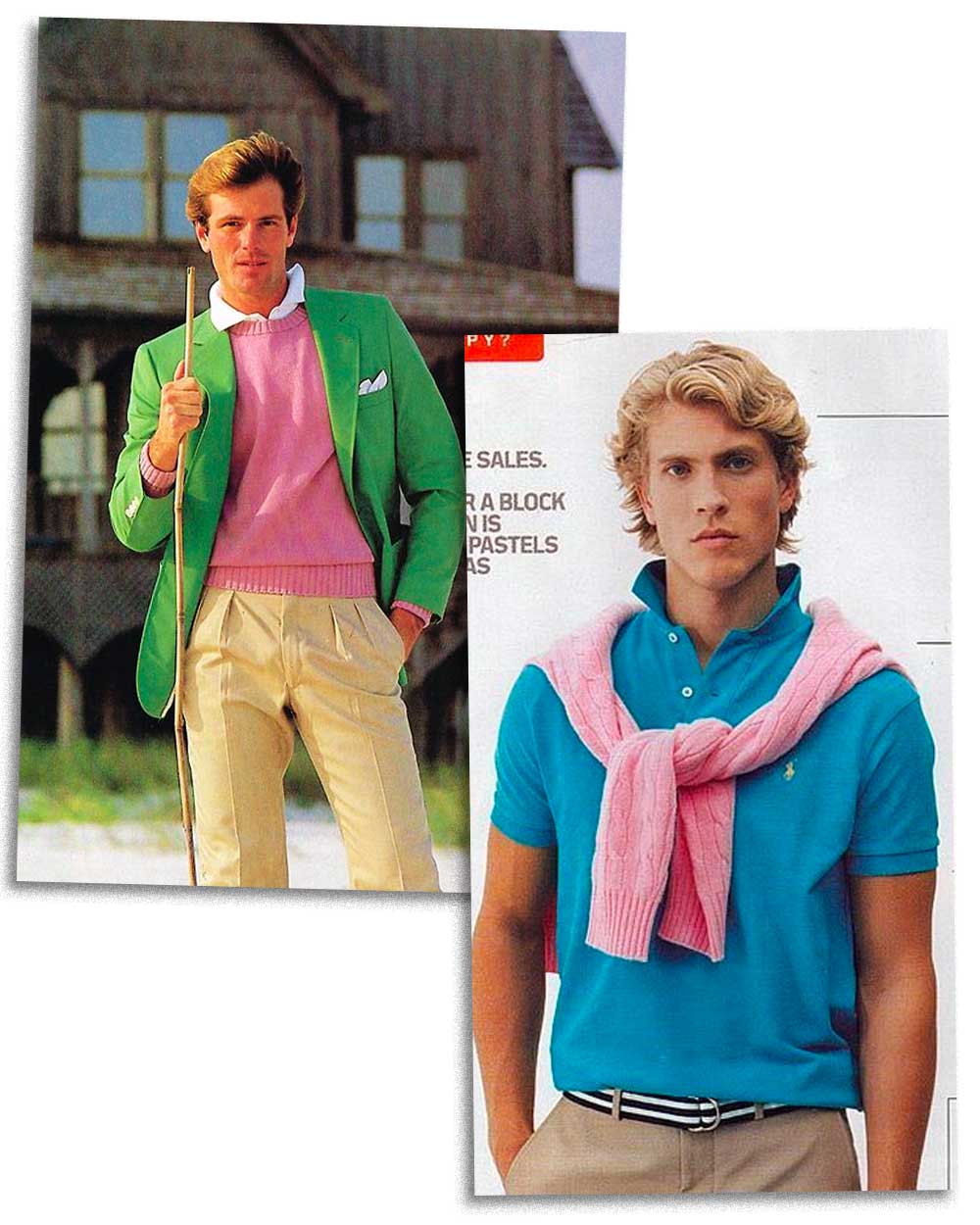 The Preppy Fashions of the 80s for men