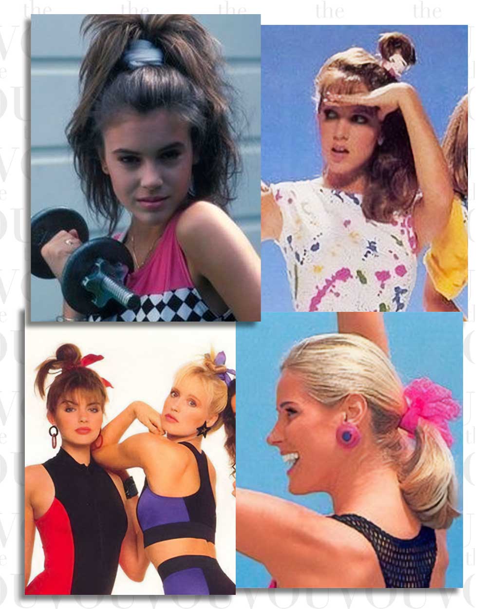 80s Workout Scrunchies
