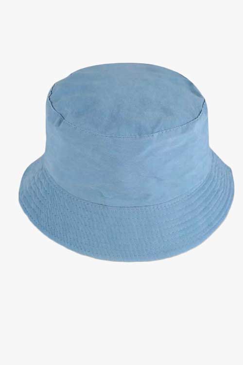 Blue Basic Bucket Hat