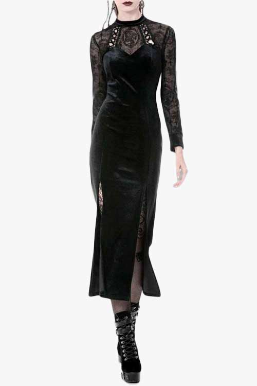 Dark In Love Adrienne Gothic Velvet Dress