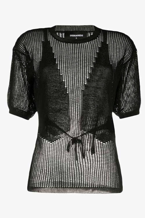 Dsquared2 Knitted Mesh Top