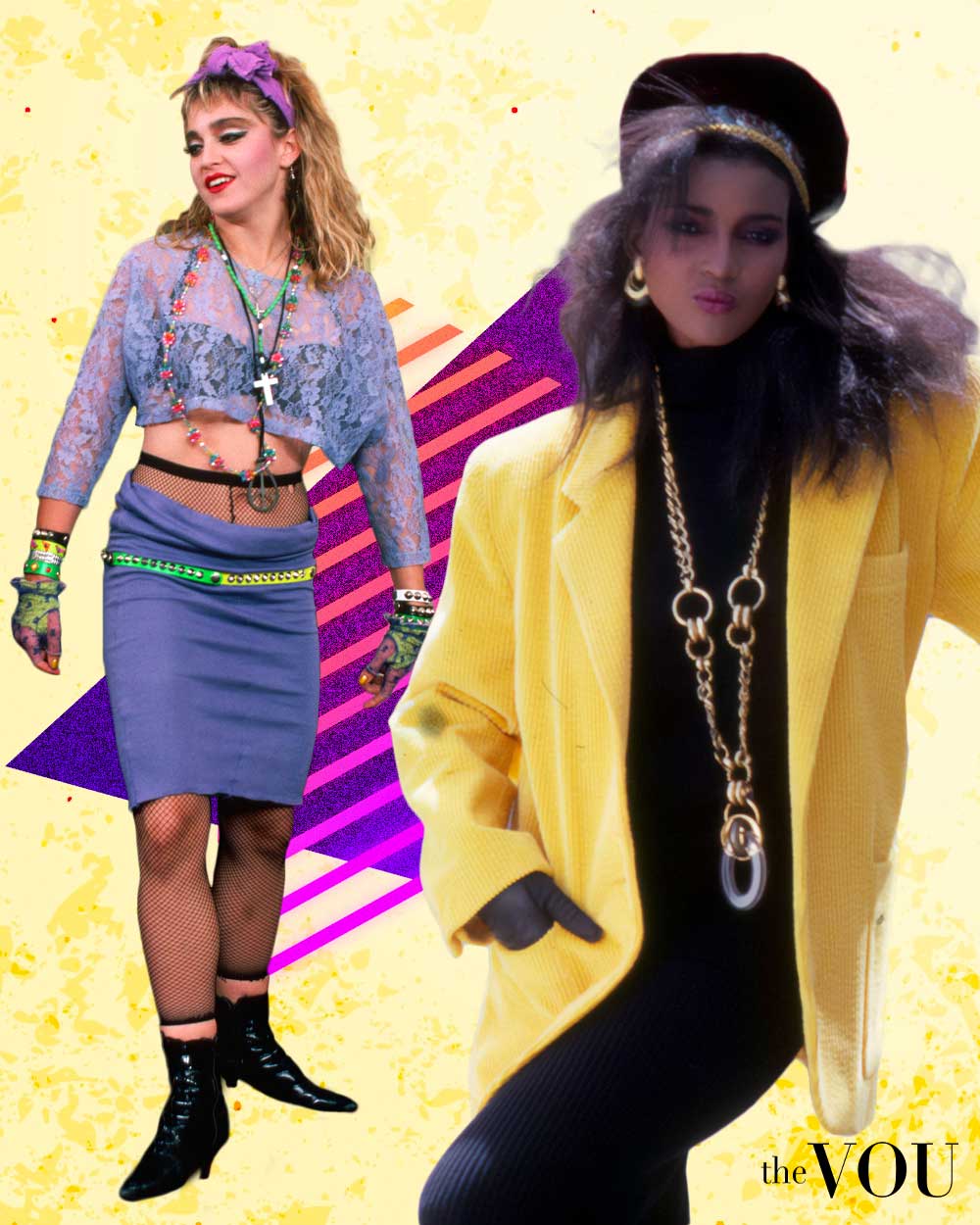 Neon Colors in Popular 80s Fashion