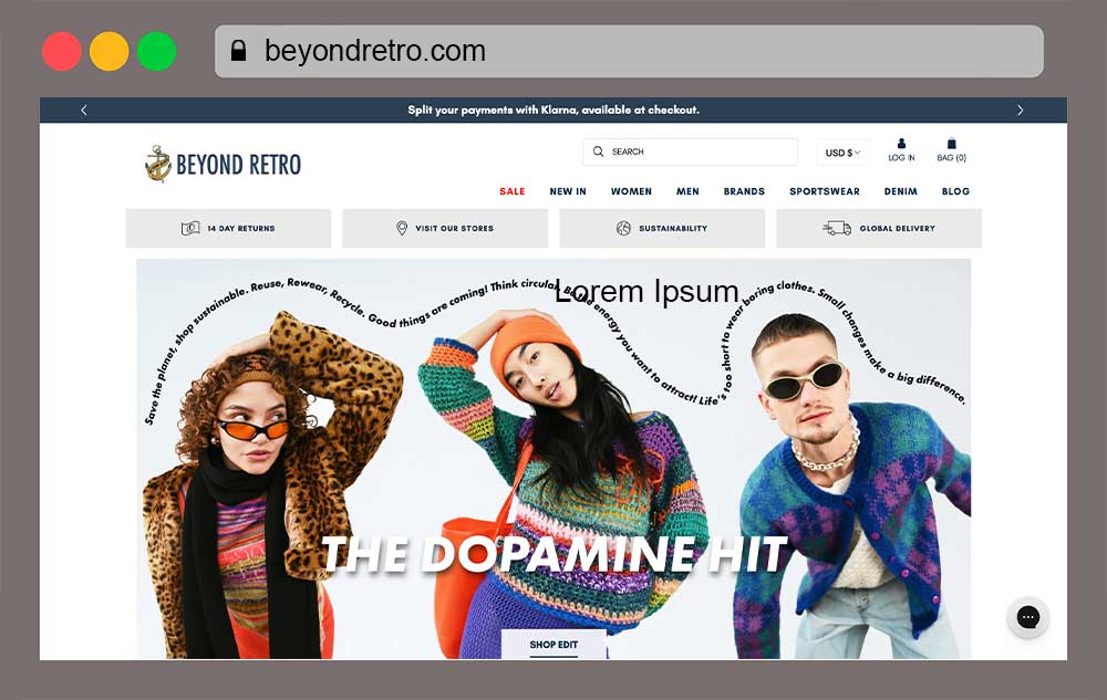 Beyond Retro women's online clothing store