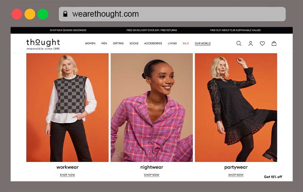 THOUGHT CLOTHING women's online clothing store