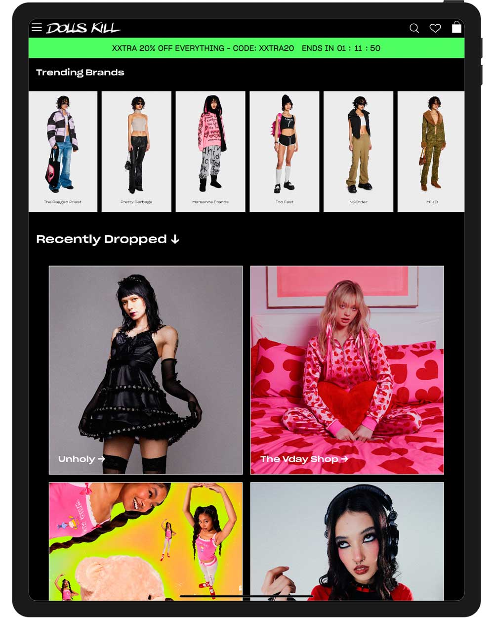 Dolls Kill 80s Fashion Online Store