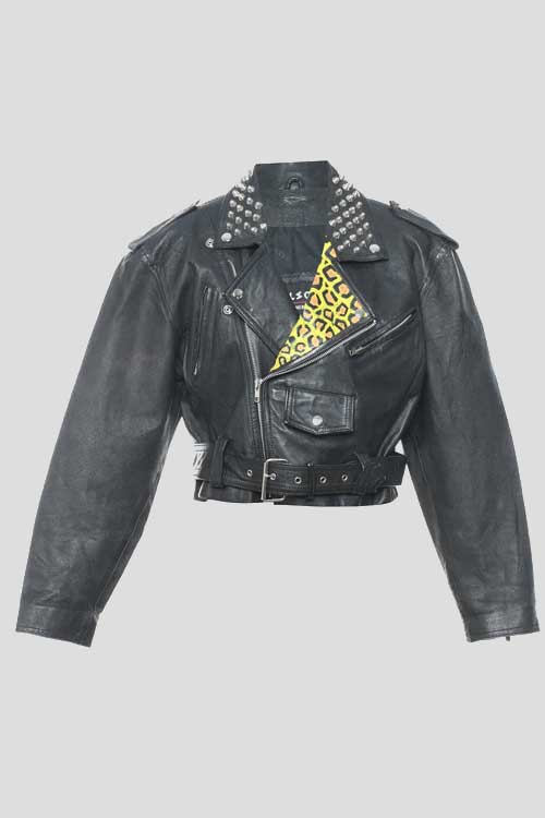 Wilson Leather Leopard Print Jacket