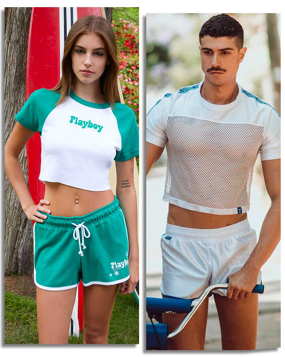 Dolphin Shorts With Cropped Top