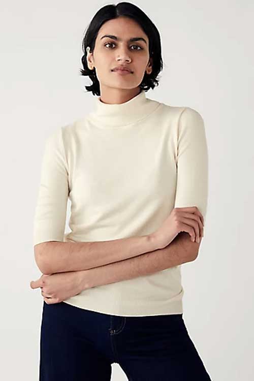 Roll Neck Fitted Jumper