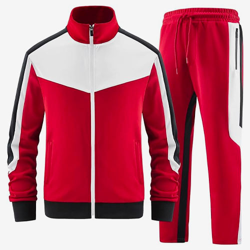 80s hip hop red tracksuit