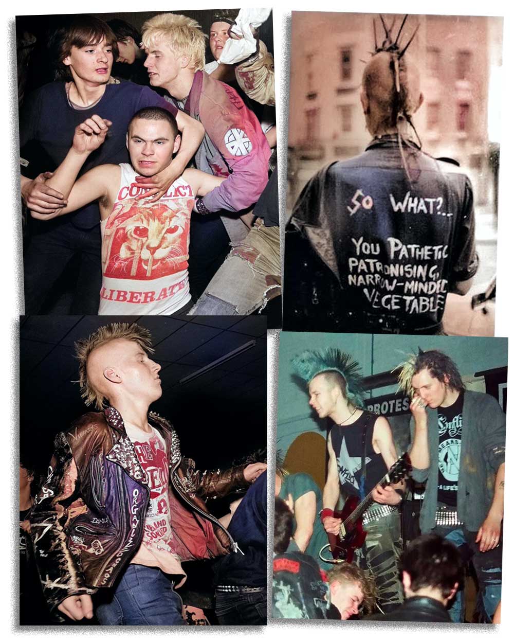 80s Anarcho-Punk Slogan fashion