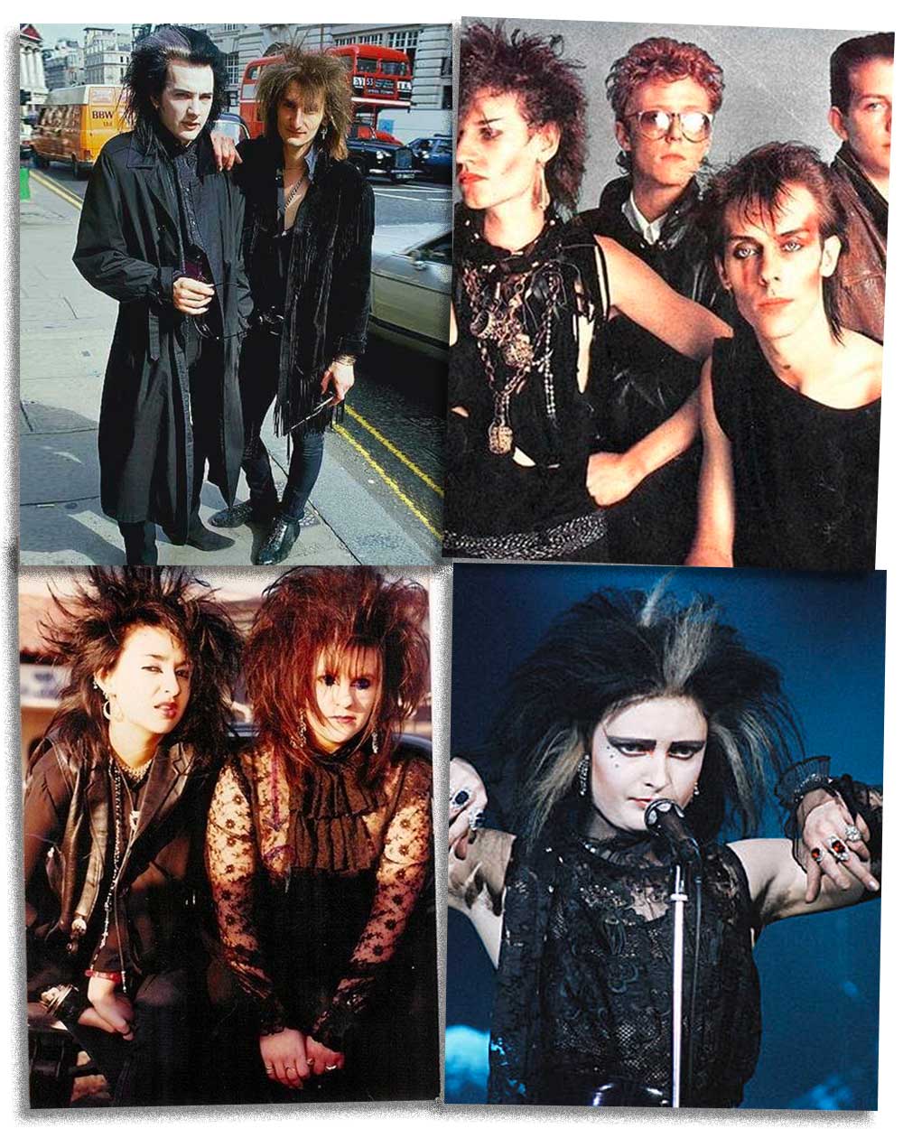 80s Gothic Punk fashion