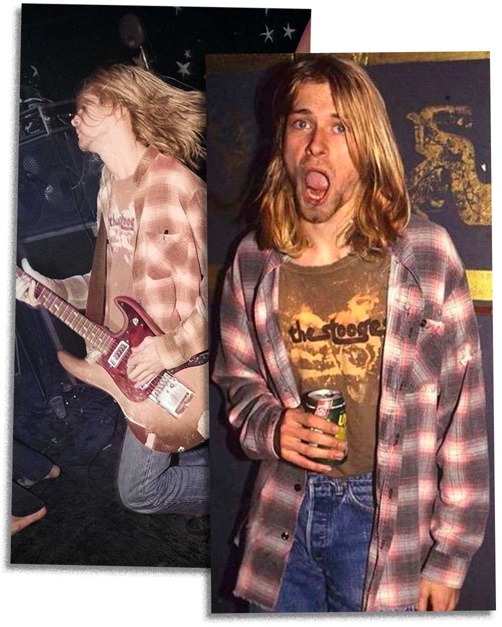 Kurt Cobain 80s Grunge Punk fashion