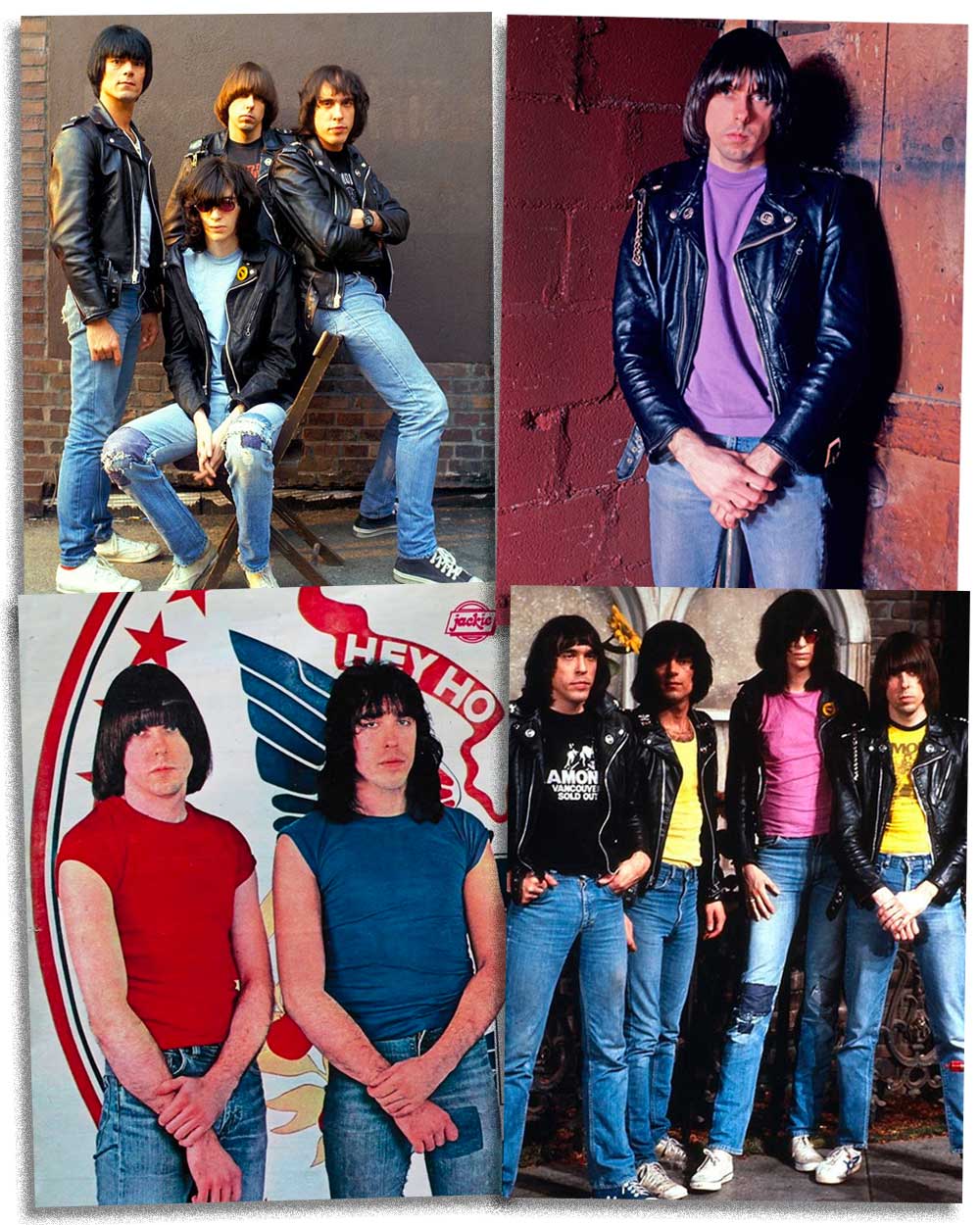 The Ramones 80s punk fashion