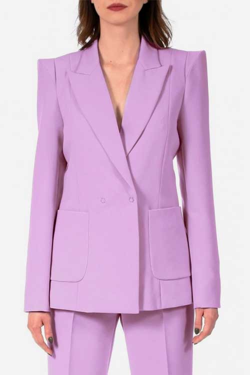 80s fashion style power suit for women