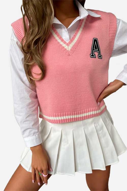 80s style Preppy sweater