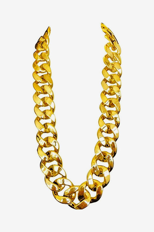 80s hip-hop chunky gold chain