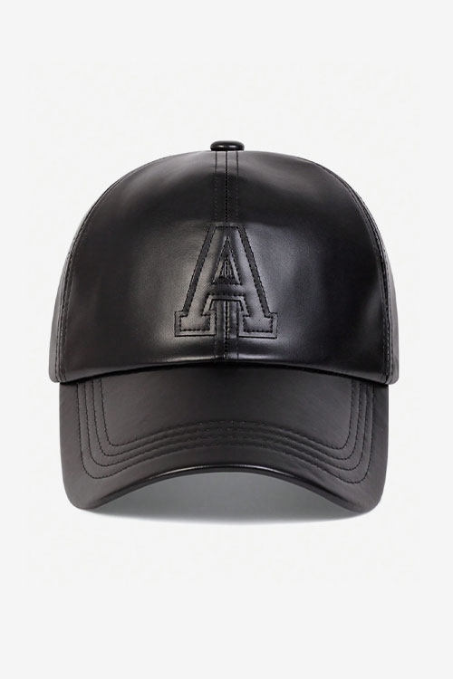 80s hip hop leather baseball cap