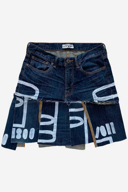 OFFICIAL REBRAND WATER JEANS skirt