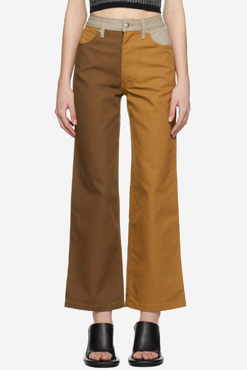 SSENSE Exclusive Orange & Brown Jeans