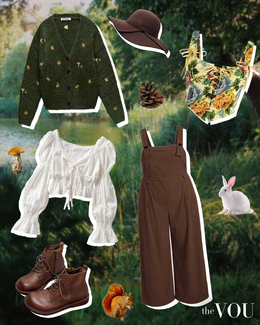 Earthy Cottagecore Aesthetic Outfits
