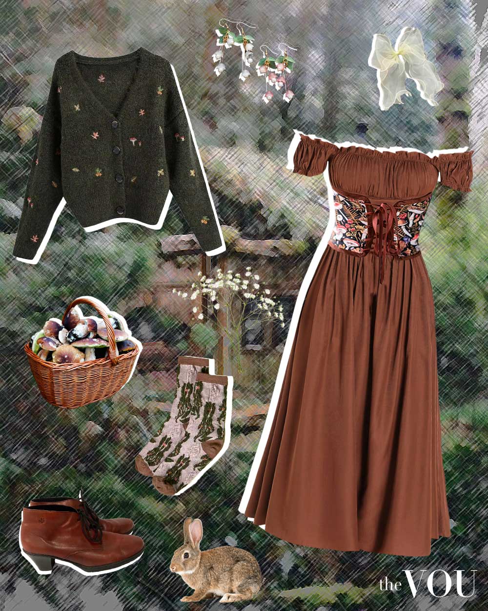 Cottage Goblincore Aesthetic Outfit