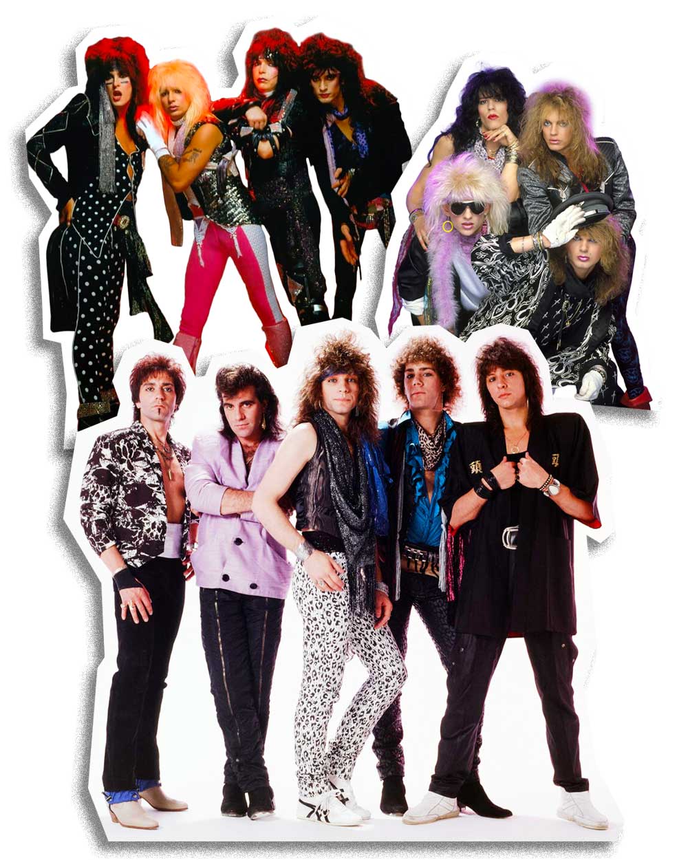 80s Glam Metal Rock Fashion