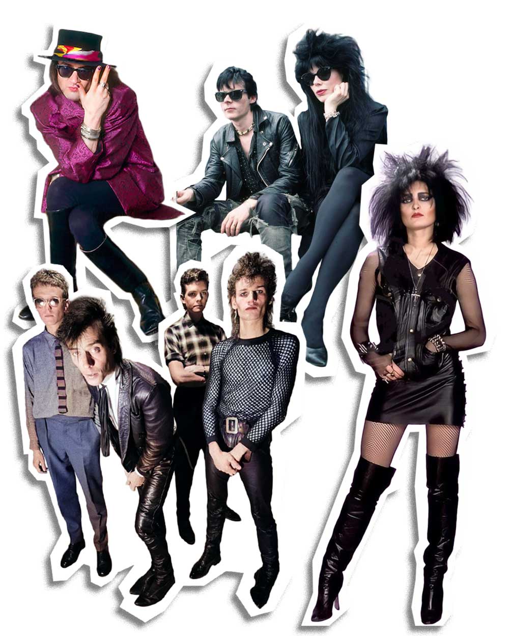 80s Goth Rock Fashion